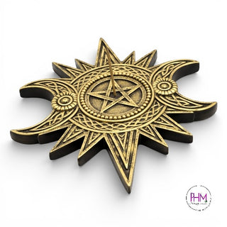 Celestial Gold Incense Holder ✨🌙