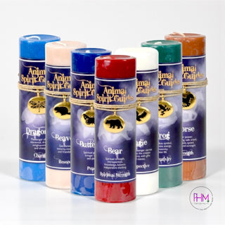 Animal Spirit Guide Pewter Pendant Candle 🕯️🦊🦉🦌✨