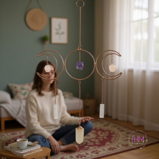 Crystal Visions Triple Moon Copper Talisman 🌙✨