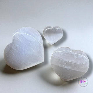 Mystic Selenite Hearts Collection