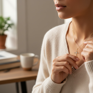 Eternal Light Cross Pendant ✨