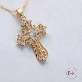 Eternal Light Cross Pendant ✨