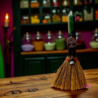 Enchanted Witches Crystal Besom 🧹🔮