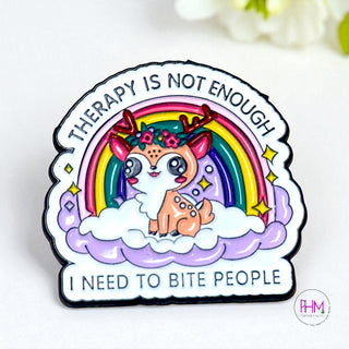 I Need to Bite People | Enamel Pin 🩷