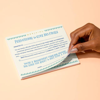 🖤 Permission to Give No F*cks Notepad ✨