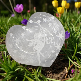 Mystic Selenite Hearts Collection