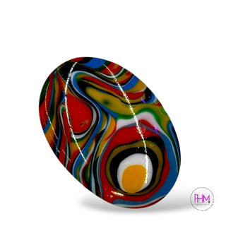 🌈 Groovy Vintage Authentic Fordite Cabochon ✨