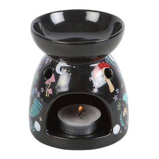 ✨ Enchanted Dark Forest Oil Burner 🌙🍄