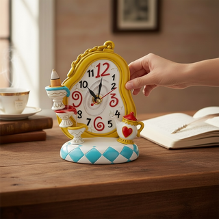 Mad Tea Party Clock Back Flow Incense Burner 🕰️