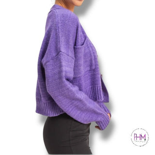 Bloom & Boss Up Lilac Cardigan Sweater 🪻✨