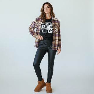 🌜 Midnight Ember Shacket