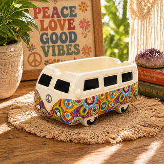 Hippie Vibes Trippy Ashtray 🚐🌿