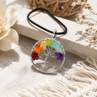 ✨ Rooted in Light Chakra Necklace 🌙🌈