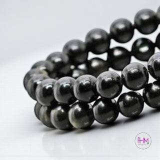 ✨ Shadow Spectrum Obsidian Bracelet 🌈🖤