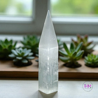 Good Vibes Only Selenite Tower ✨