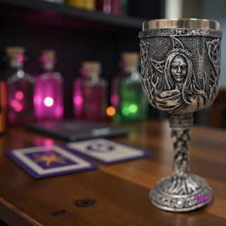 Enchanted Pewter Mother Maiden Crone Enchanted Chalice 🌙✨