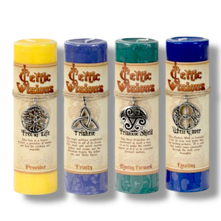 Celtic Visions Pewter Pendant Candle ☘️🕯️✨