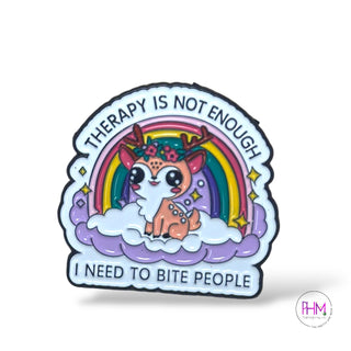 I Need to Bite People | Enamel Pin 🩷