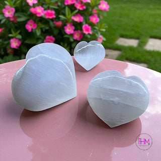 Mystic Selenite Hearts Collection