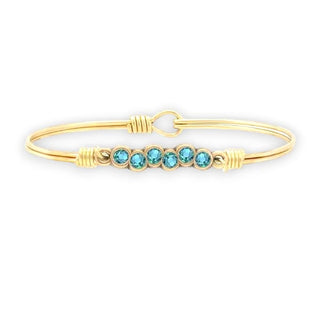 Starlight Birthstone Bangle Bracelet