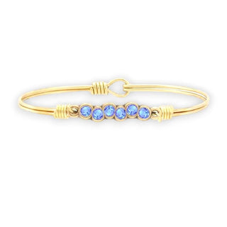 Starlight Birthstone Bangle Bracelet
