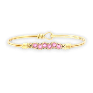 Starlight Birthstone Bangle Bracelet