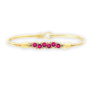Starlight Birthstone Bangle Bracelet