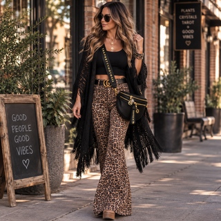 Leopard Luxe Jaqueline Ultra Flare Jeans | Judy Blue 🐆🔥