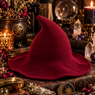 🖤 Wicked by Nature | Knitted Witch Hat 🌙💜