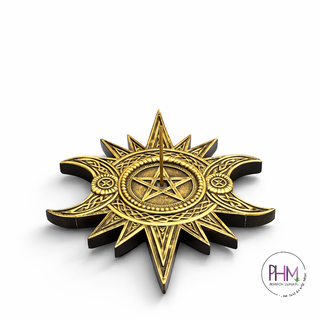 Celestial Gold Incense Holder ✨🌙