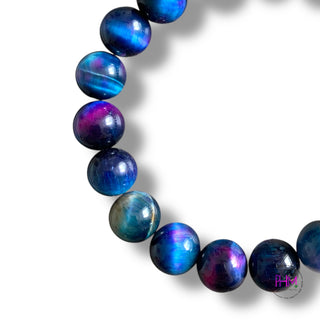 🌈✨ Cosmic Strength Rainbow Tiger’s Eye Bracelet