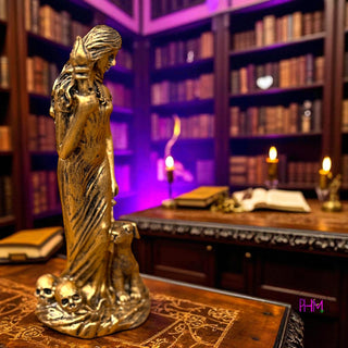 Enchanted Golden Hekate Statue 🔑