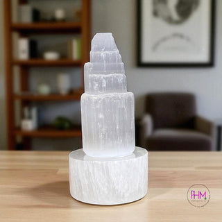 ✨ Enchanted Selenite Candle & Sphere Holder Collection ✨