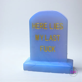 Here Lies My Last F*ck Crystal Headstone 🪦✨