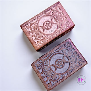 Witchy Soul 🌙 Triple Moon Wooden Box Collection