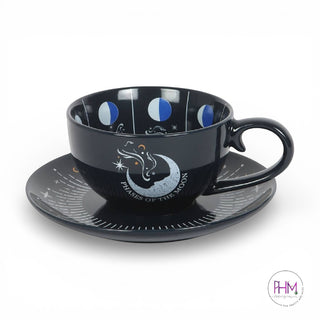 🌙 Moon Phase Teacup & Saucer ✨☕