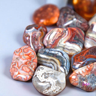 Crazy Lace Agate Tumbled Stones 🧡