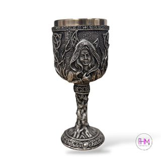 Enchanted Pewter Mother Maiden Crone Enchanted Chalice 🌙✨