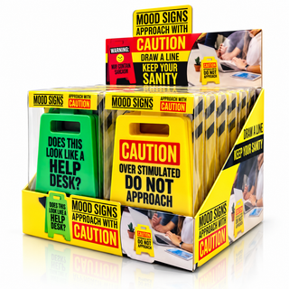 ⚠️ Caution: Unpredictable AF | Desk Warning Sign