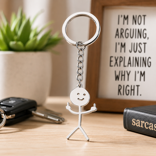 🖕 Fresh Outta Fucks Keychain