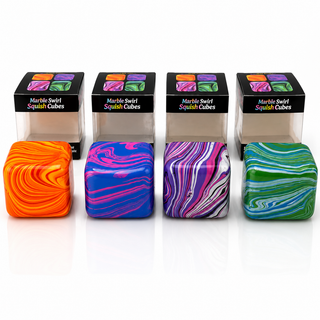 🌈 Marble Swirl Squish Cube 🧊✨
