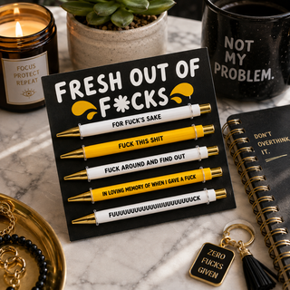 Fuckk it All Inappropriate Pen Sets 🖊️🔥😂