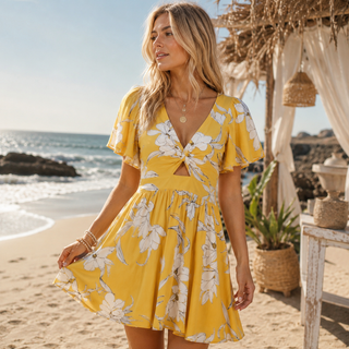 ✨ Twisted Temptation Boho Mini Dress ✨