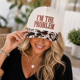 I'm The Problem Two-Tone Trucker Hat 😏🖤✨