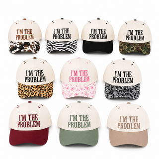 I'm The Problem Two-Tone Trucker Hat 😏🖤✨