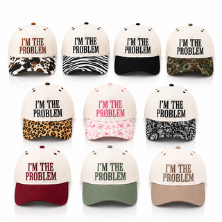 I'm The Problem Two-Tone Trucker Hat 😏🖤✨