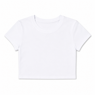 Essential Baby Tee Crop Top ✨🖤
