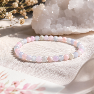 🌸 Whispers of the Heart Morganite Bracelet