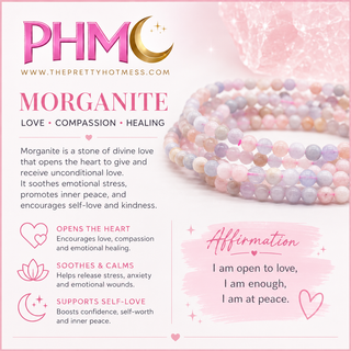 🌸 Whispers of the Heart Morganite Bracelet