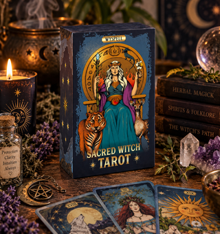 🔮🌿 Sacred Witch Tarot Deck | Folklore, Herbal Wisdom &amp; Ancient Magick